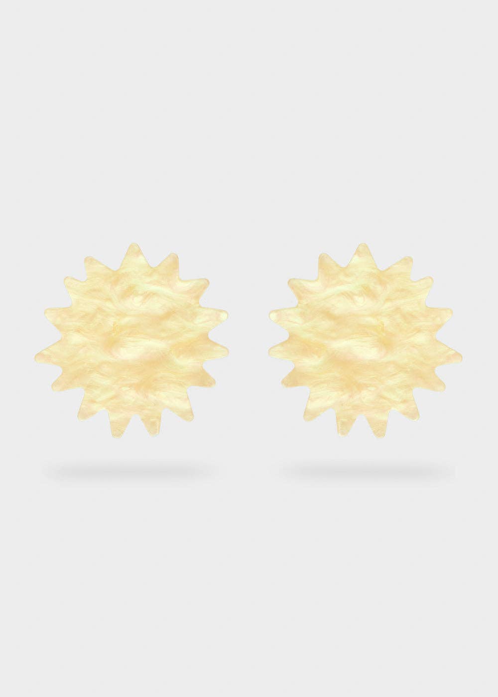 Pendientes Destello Resina Amarillo