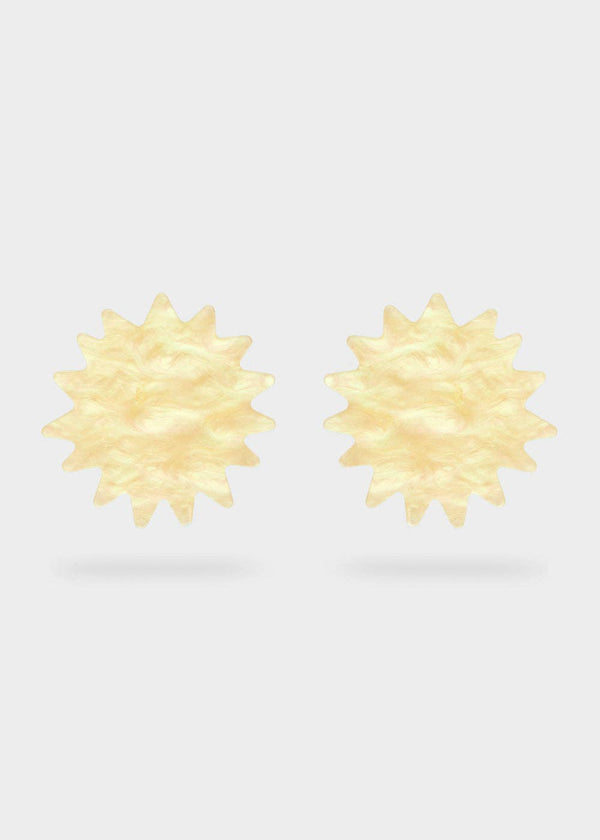 Pendientes Destello Resina Amarillo