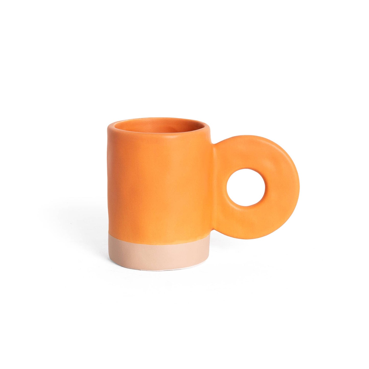 TAZA DE CERÁMICA NARANJA MATE HF