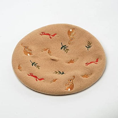 Boina Bordado Campestre Beige