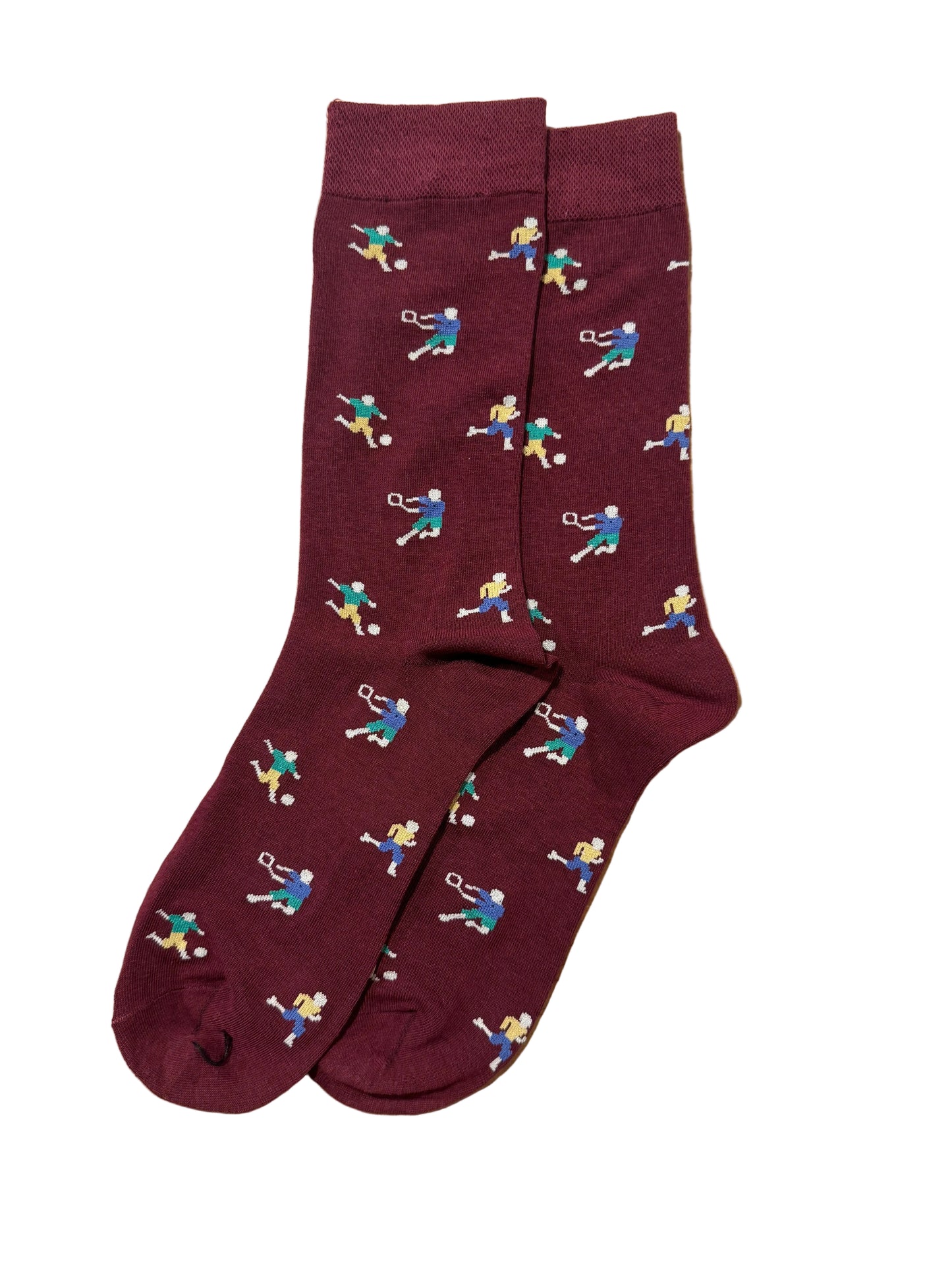 Calcetines Hombre Tenis Burdeos