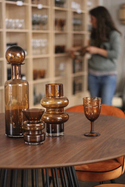 Copa Cara Ámbar Marrón