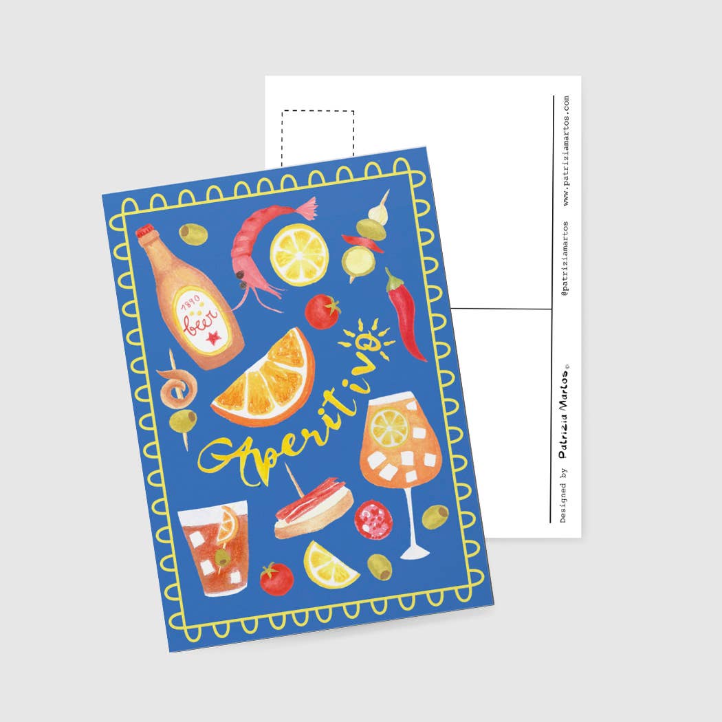 A6 Tarjeta o Postal con Sobre Aperitivo