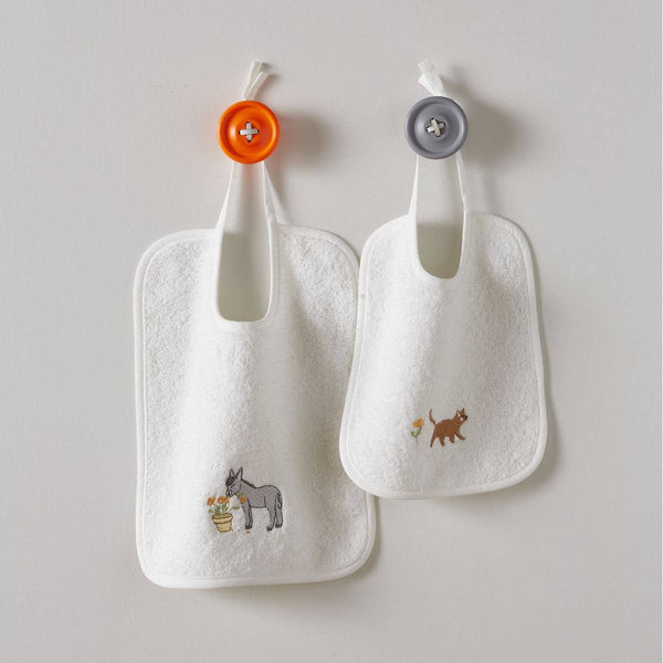 Babero Burro Bordado