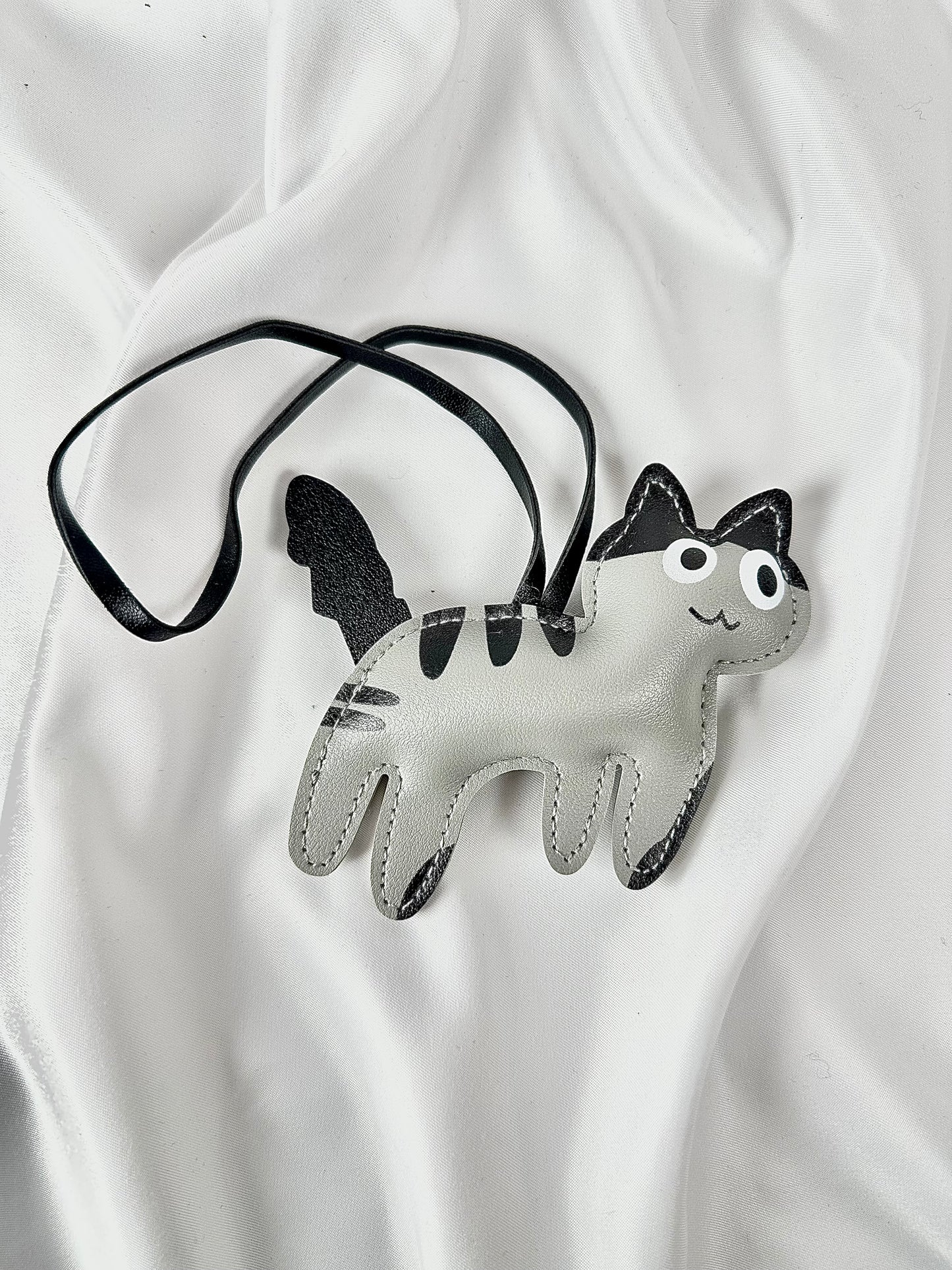 Llavero Charm Gato Gris