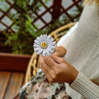 Flor Cerámica Rosa Gerbera