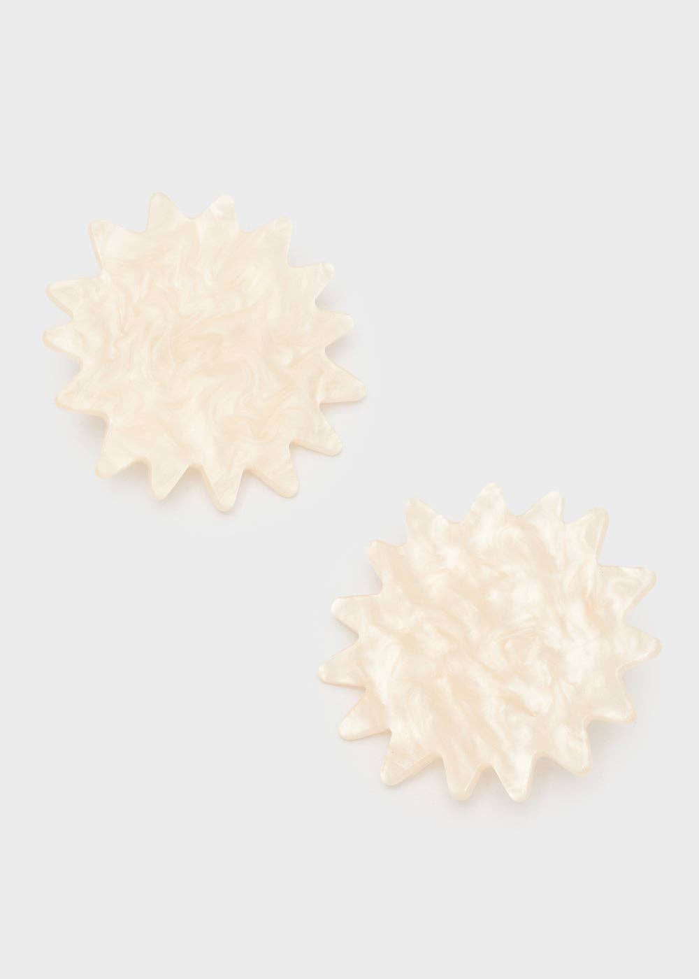 Pendientes Destello Resina Naranja