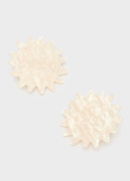 Pendientes Destello Resina Naranja