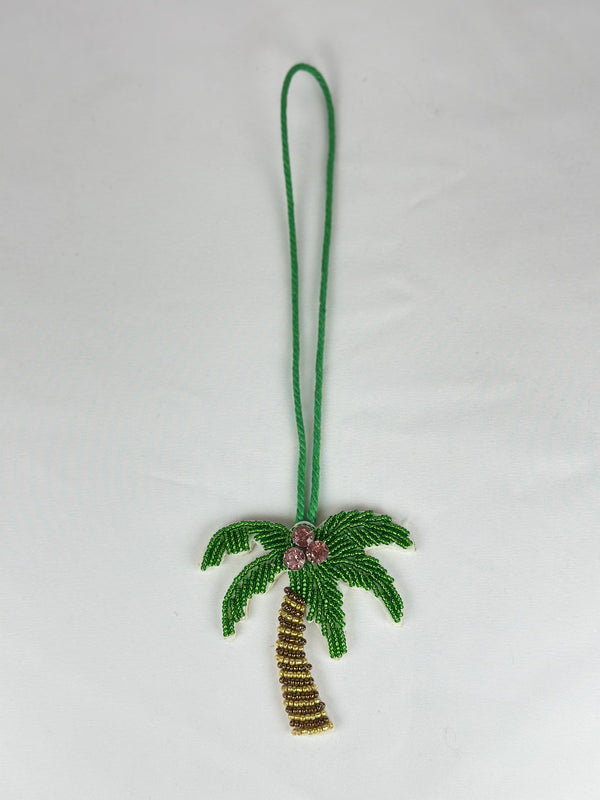 Llavero o Charm Bolso Palmera Pedrería Cuentas