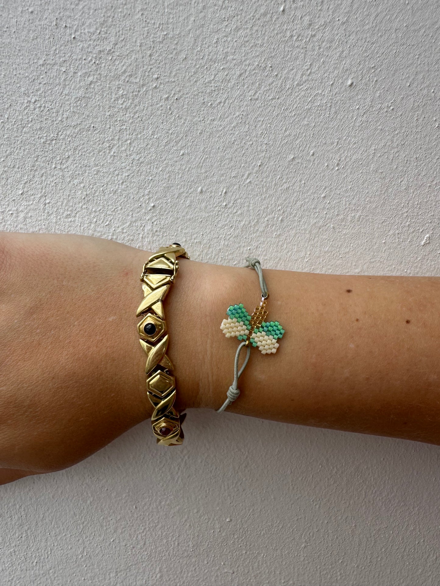 Pulsera Elástica Miyuki Libélula Azul