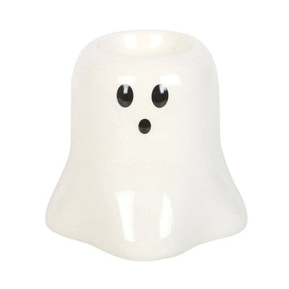 Lámpara Aromática de Cerámica, Quemador Aceites Esenciales Cera Wax Melts Fantasma