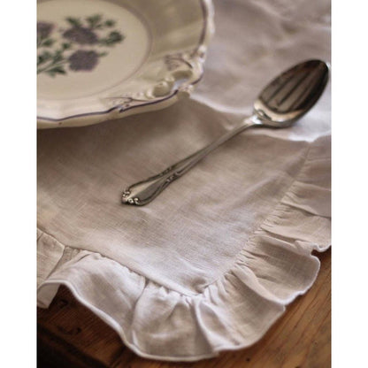 Mantel Individual Volantes Blanco