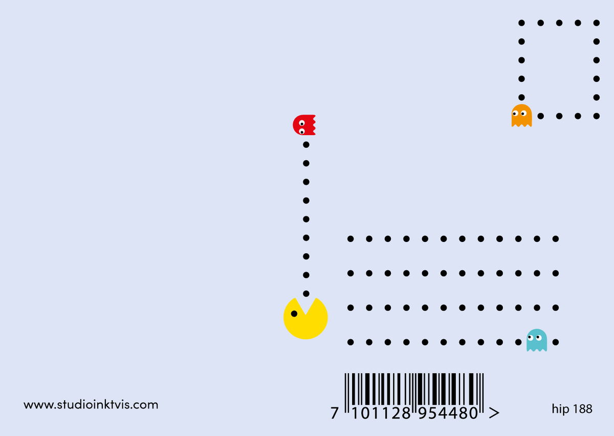 Tarjeta de cumpleaños Pac Man: sube de nivel