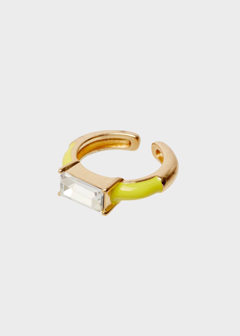 Anillo Ajustable Con Piedra Amarillo