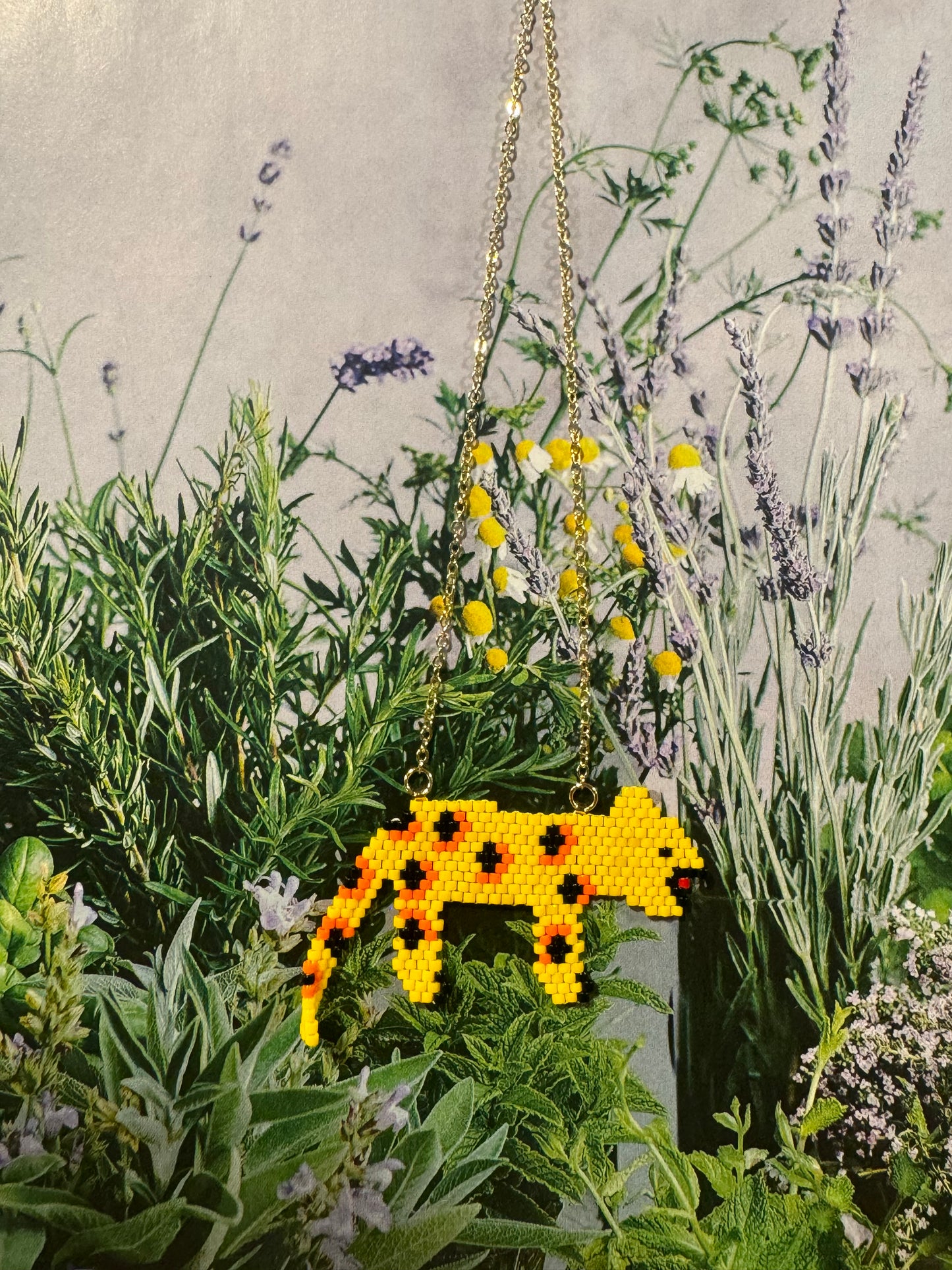 Collar Miyuki Leopardo