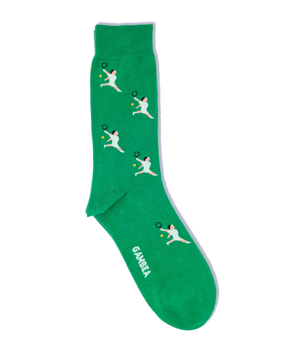 Calcetines Hombre Tenis Hierba Verde 41-46