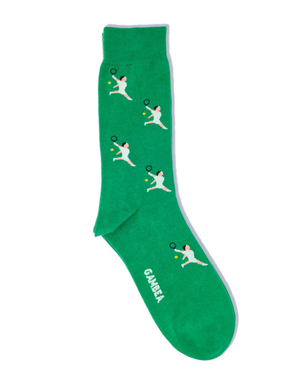 Calcetines Hombre Tenis Hierba Verde 41-46