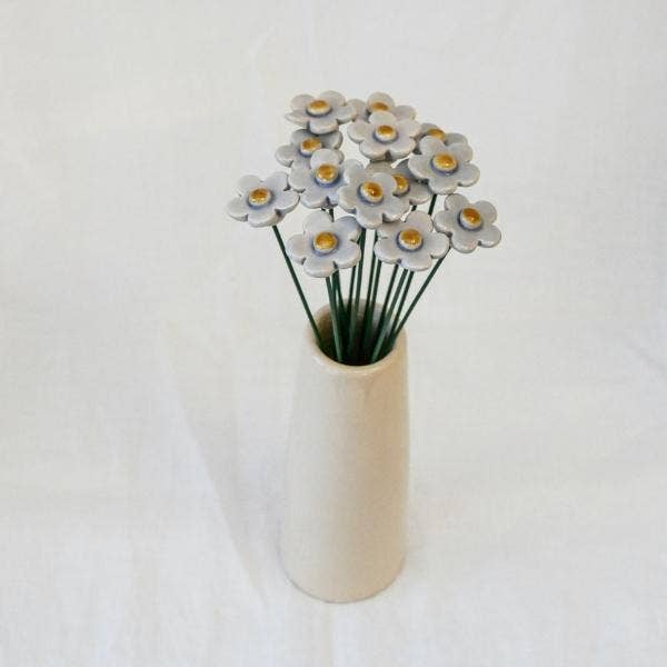 Flor Cerámica Flor de fresa