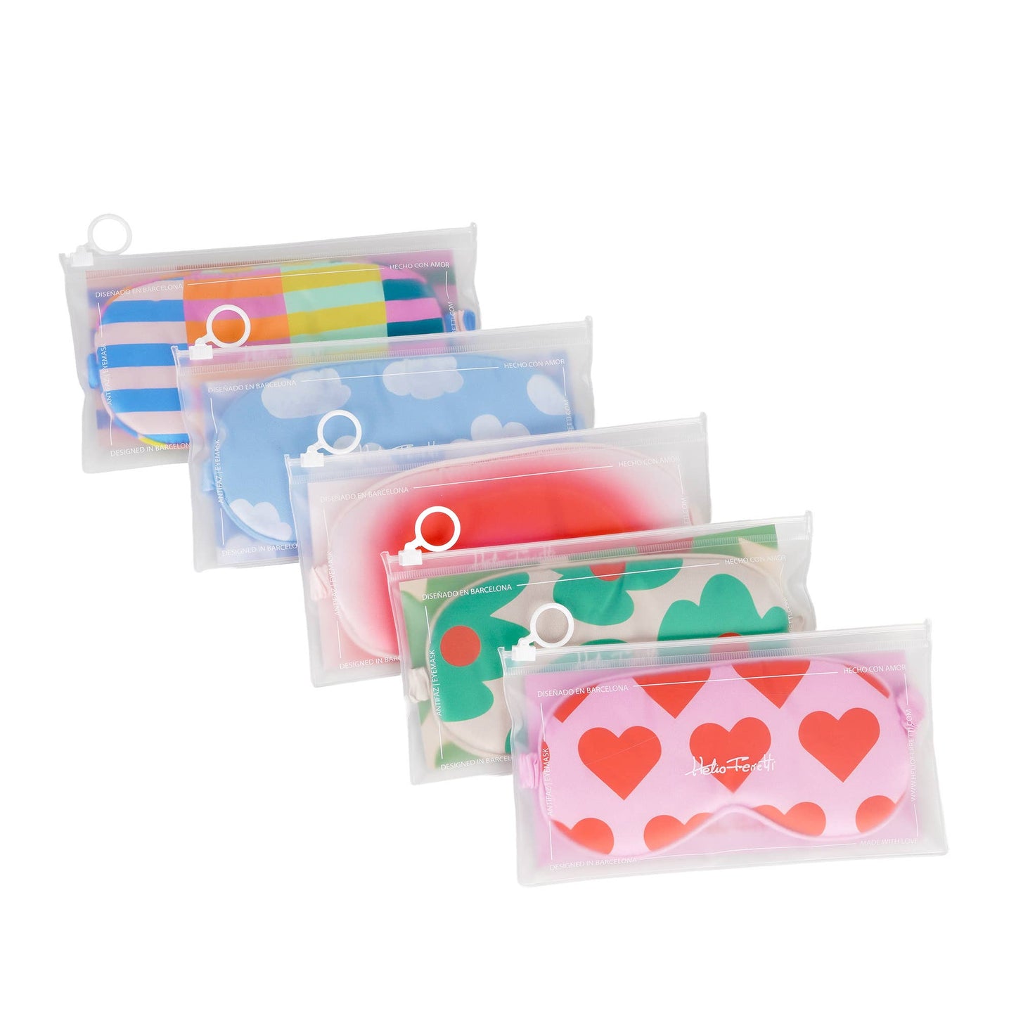 Antifaz Flor Verde y Roja