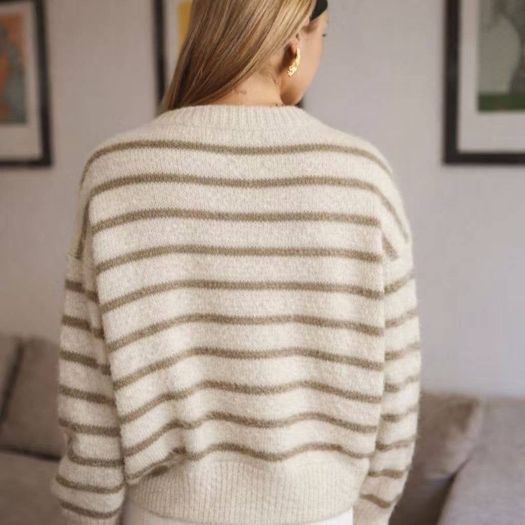Jersey Rayas Malva Amarillo