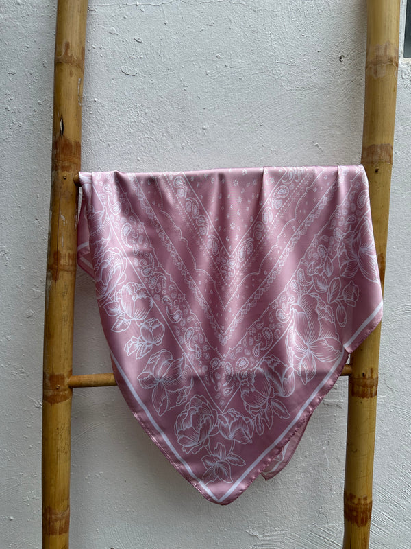 Pañuelo Imitación Bandana Rosa