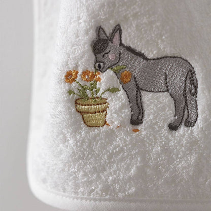 Babero Burro Bordado