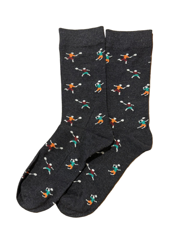 Calcetines Hombre Tenis Gris