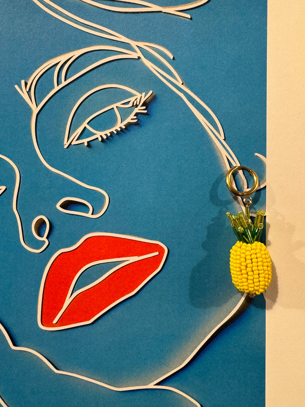 Pendientes Cuentas en Forma de Piña