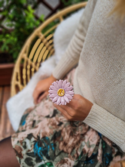 Flor Cerámica Rosa Gerbera