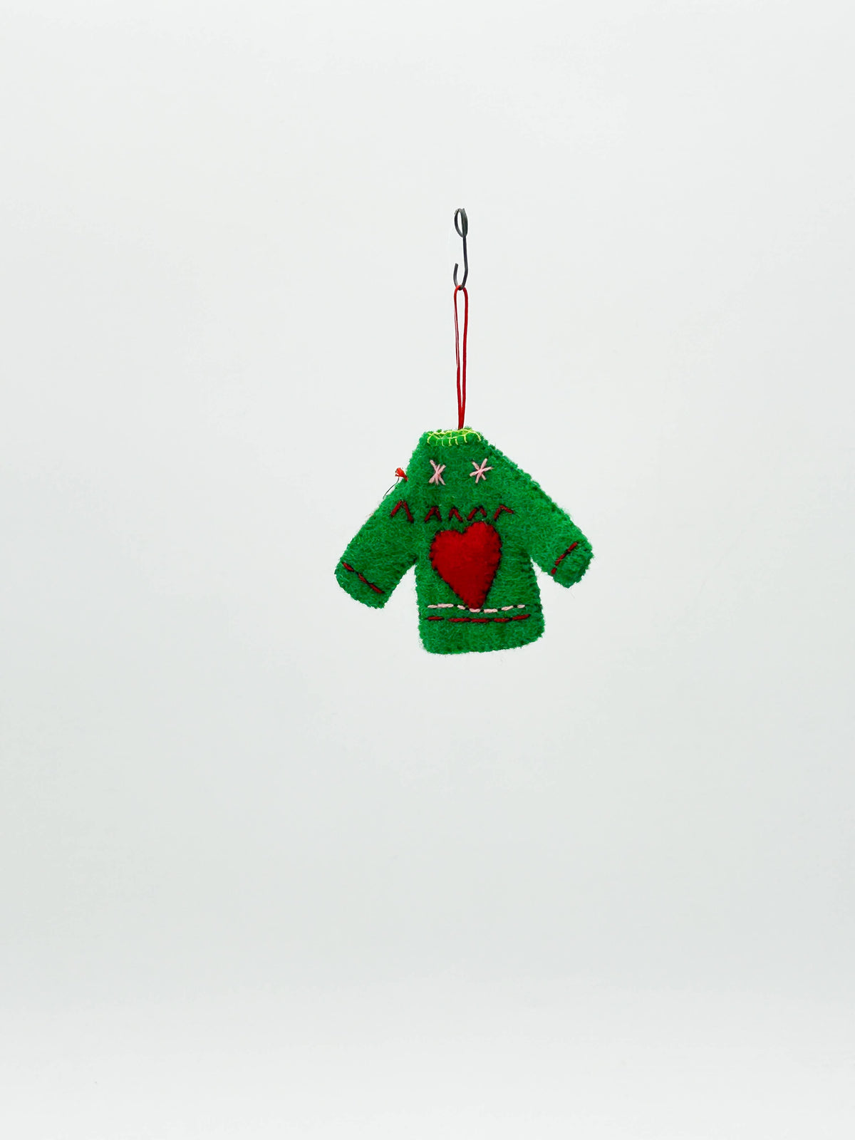Heart Shaped Jumper Christmas Decoration