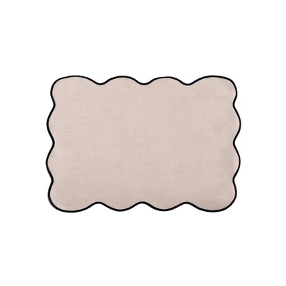 Mantel Individual Ondas Negro