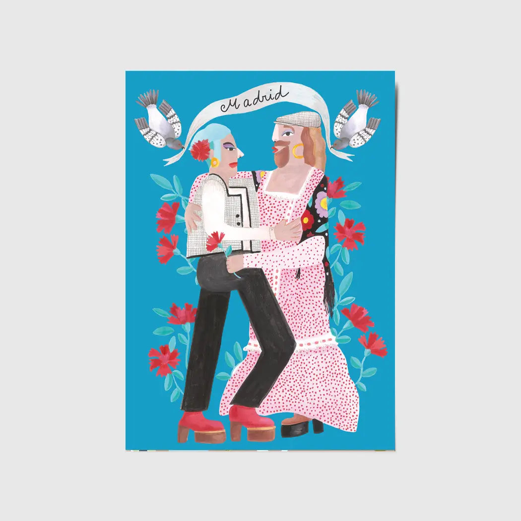 A6 Card or Postcard with Envelope Madrid 2