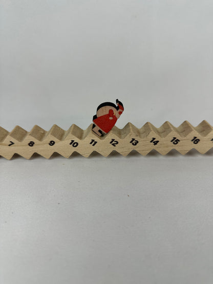 Calendario Adviento Navidad Madera