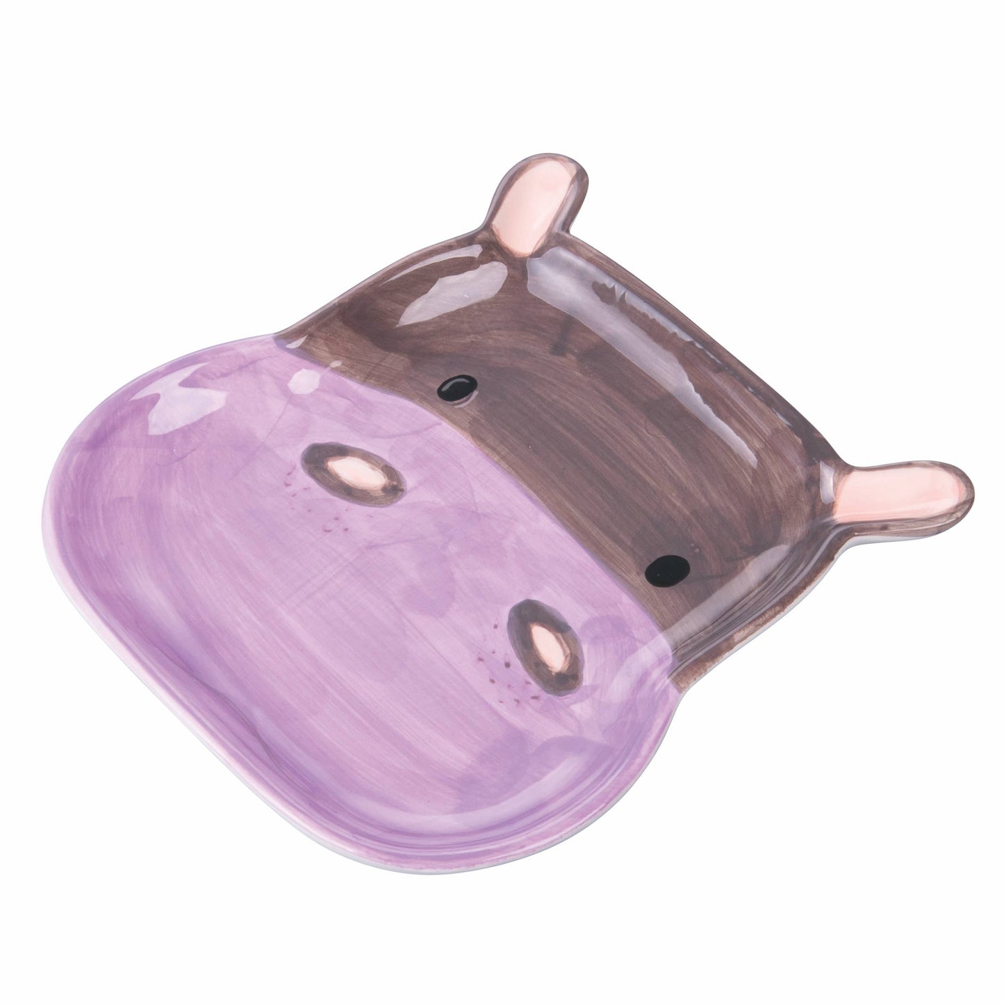 Plato Cerámica Hipopótamo