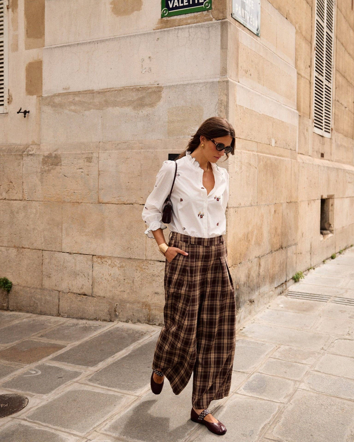 Pantalones Cuadros Franela Culotte