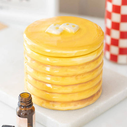 ámpara Aromática de Cerámica, Quemador Aceites Esenciales Cera Wax Melts Tortitas