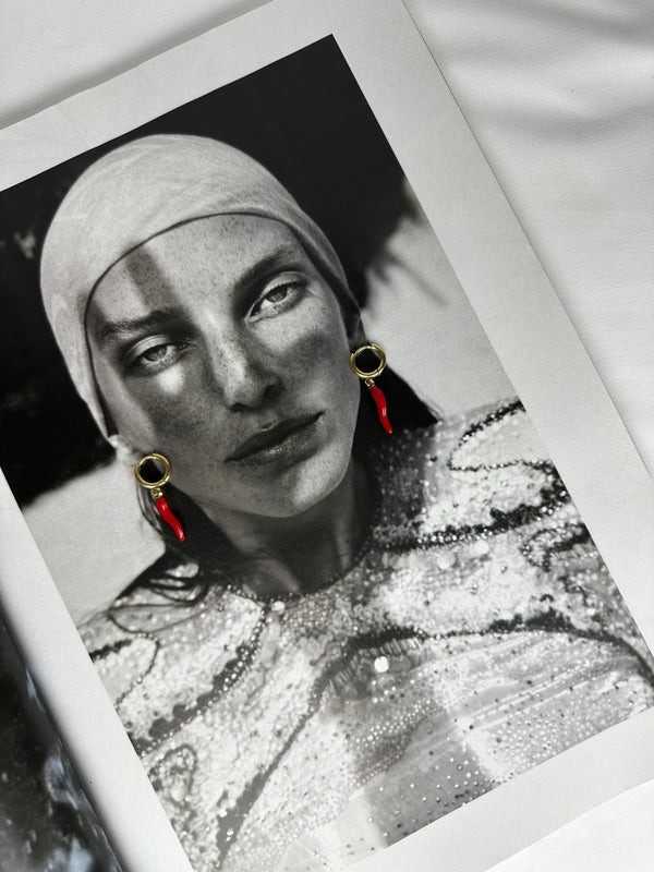 Mini Pendientes Guindilla Roja Pimiento Chilli