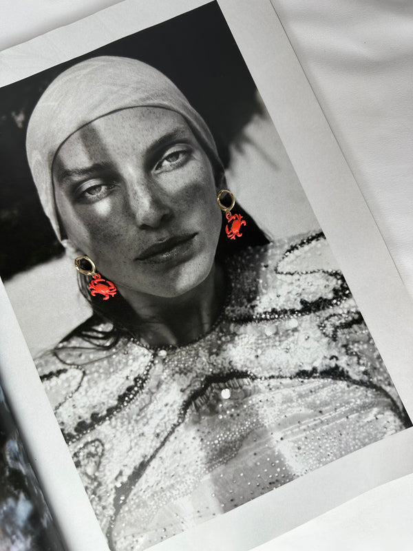 Mini Pendientes Cangrejo