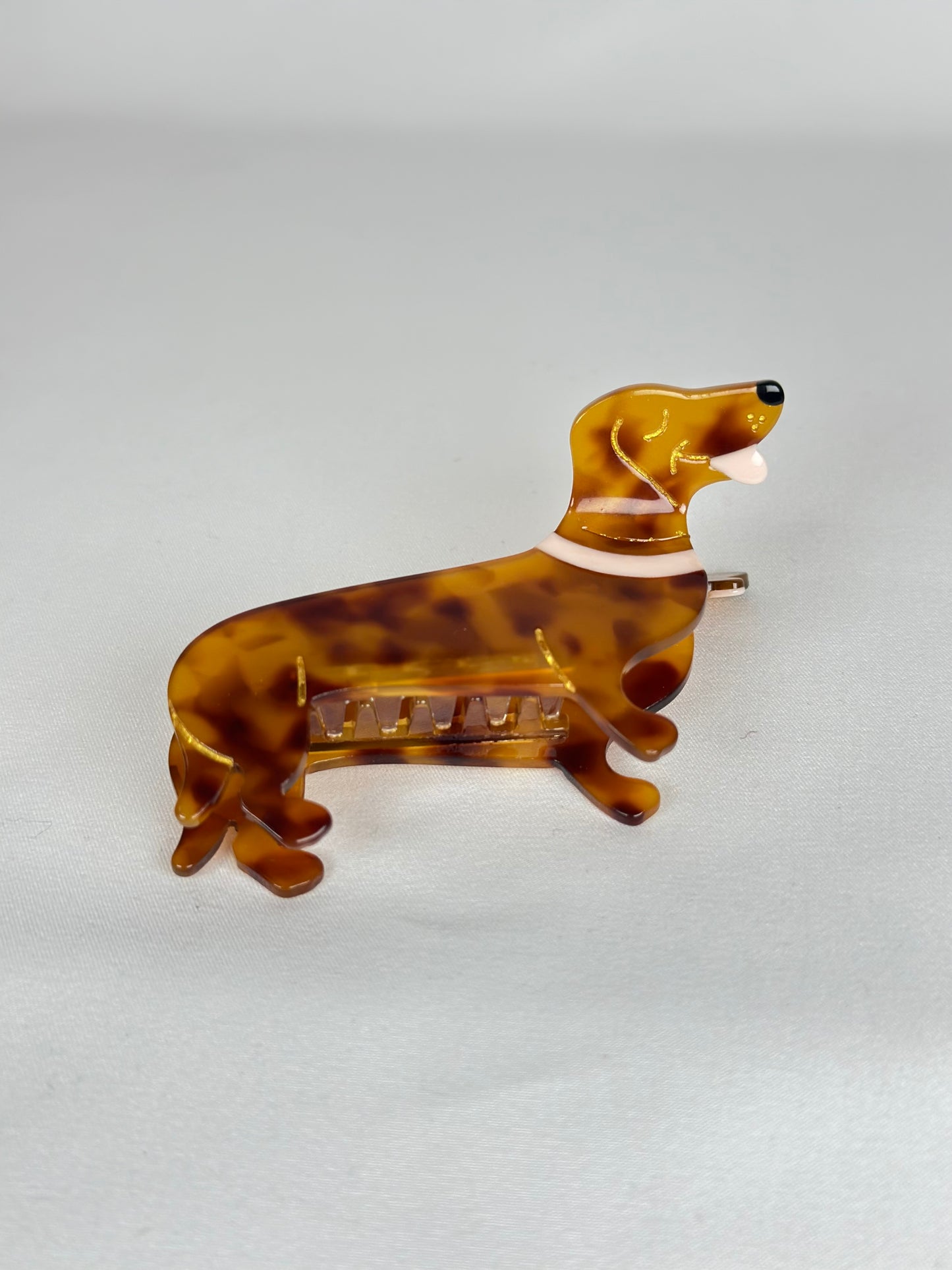 Pinza de Perro Salchicha Teckel Marrón