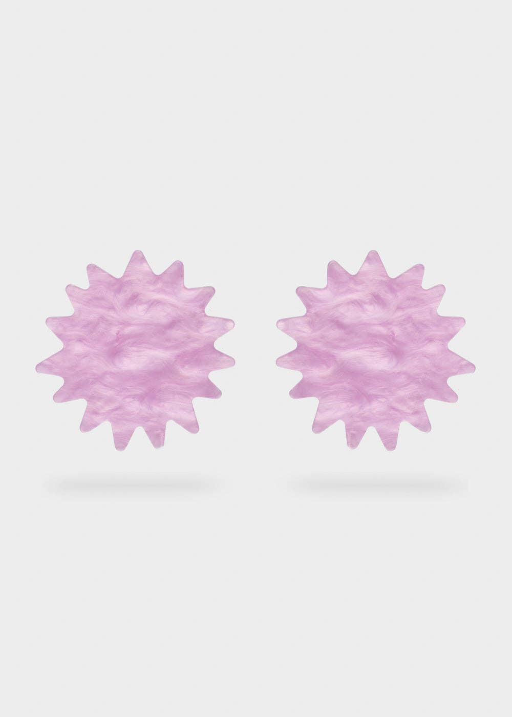 Pendientes Destello Resina Naranja