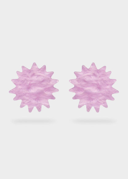 Pendientes Destello Resina Naranja