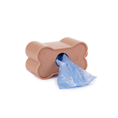 Dispensador Bolsas de Perro en Forma de Galleta de PerroColor Marrón