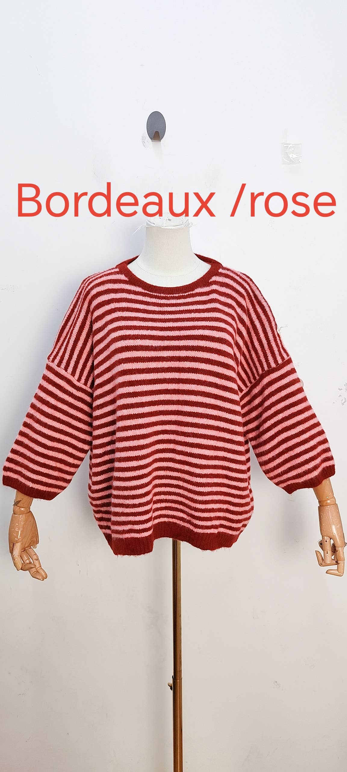 Jersey de punto bicolor amarillo y chocolate