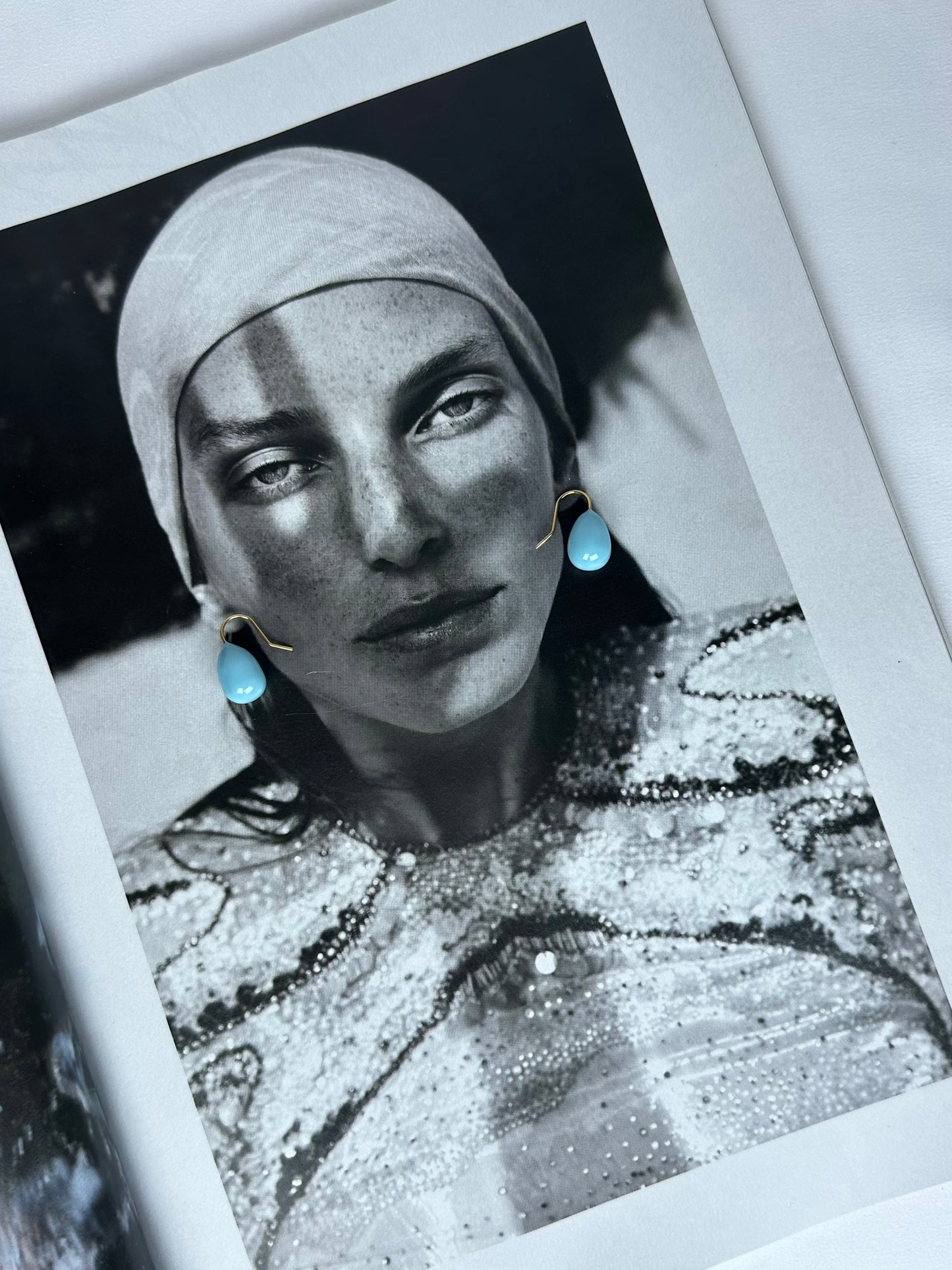 Pendientes Lágrima Gota Azul Turquesa