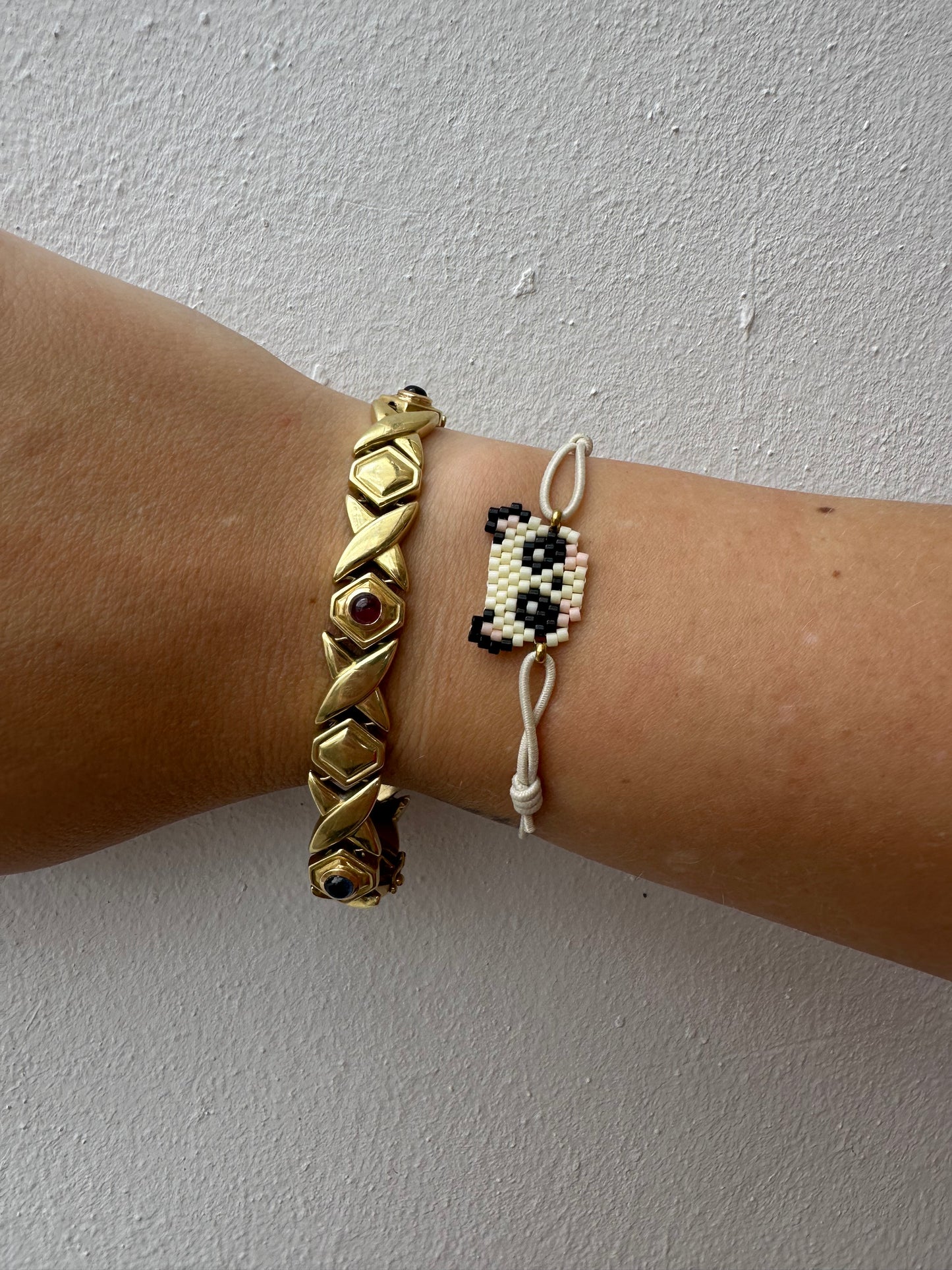 Pulsera Elástica Miyuki Oso Panda