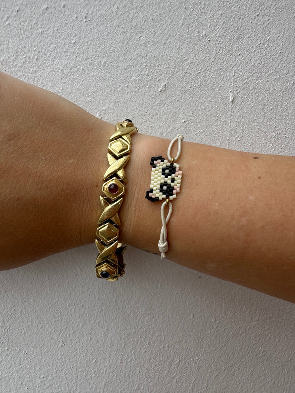Pulsera Elástica Miyuki Oso Panda