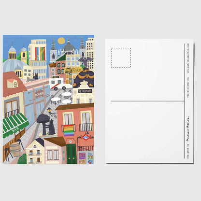 A6 Tarjeta o Postal con Sobre Madrid 2