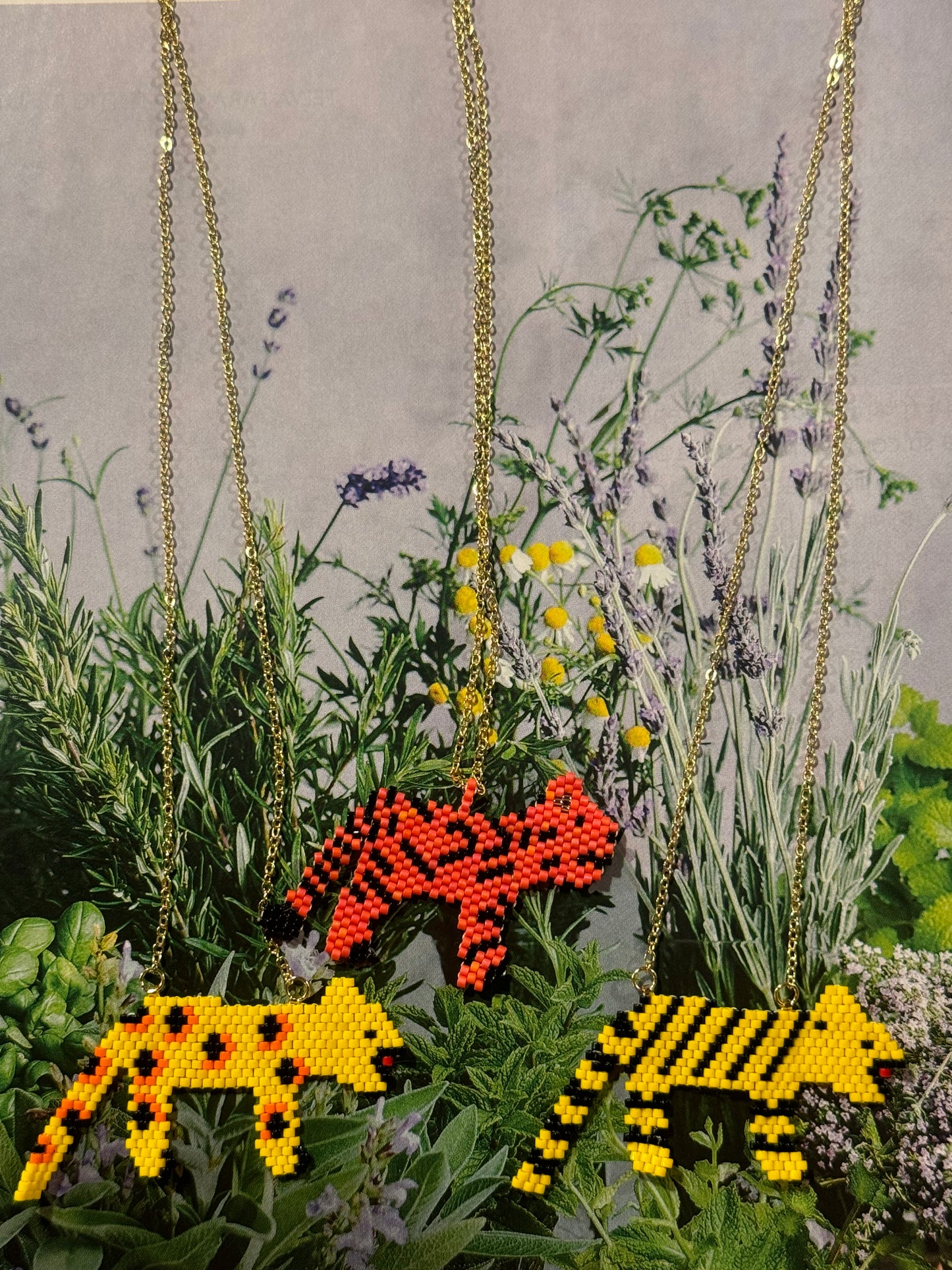 Collar Miyuki Leopardo