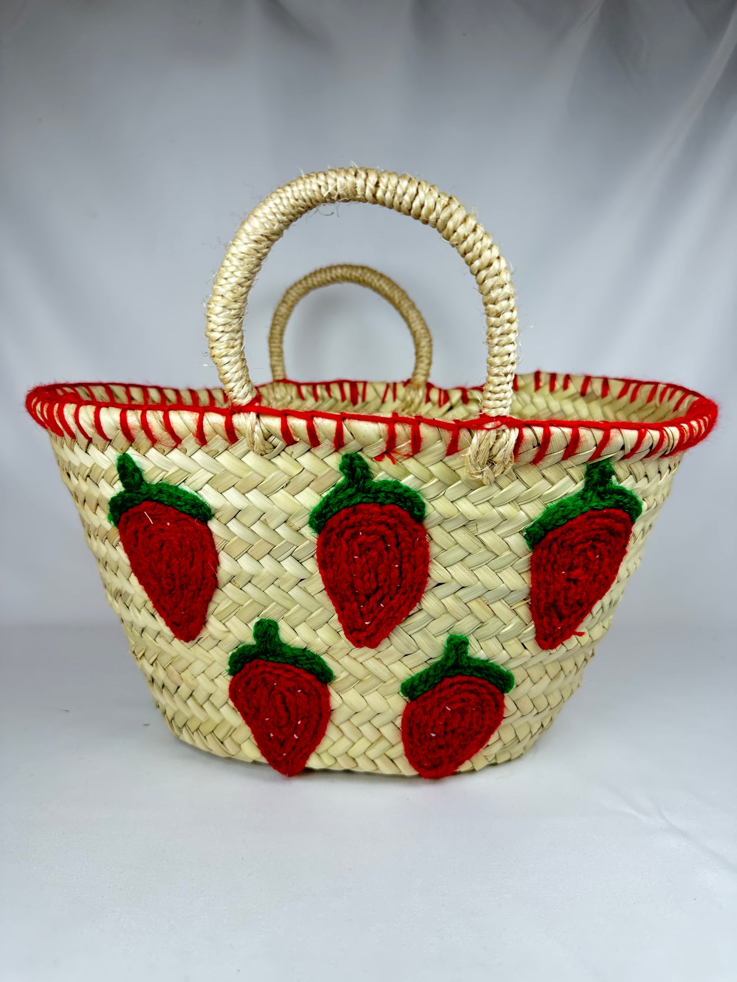 Bolso Capazo Chili Pimiento Bordado