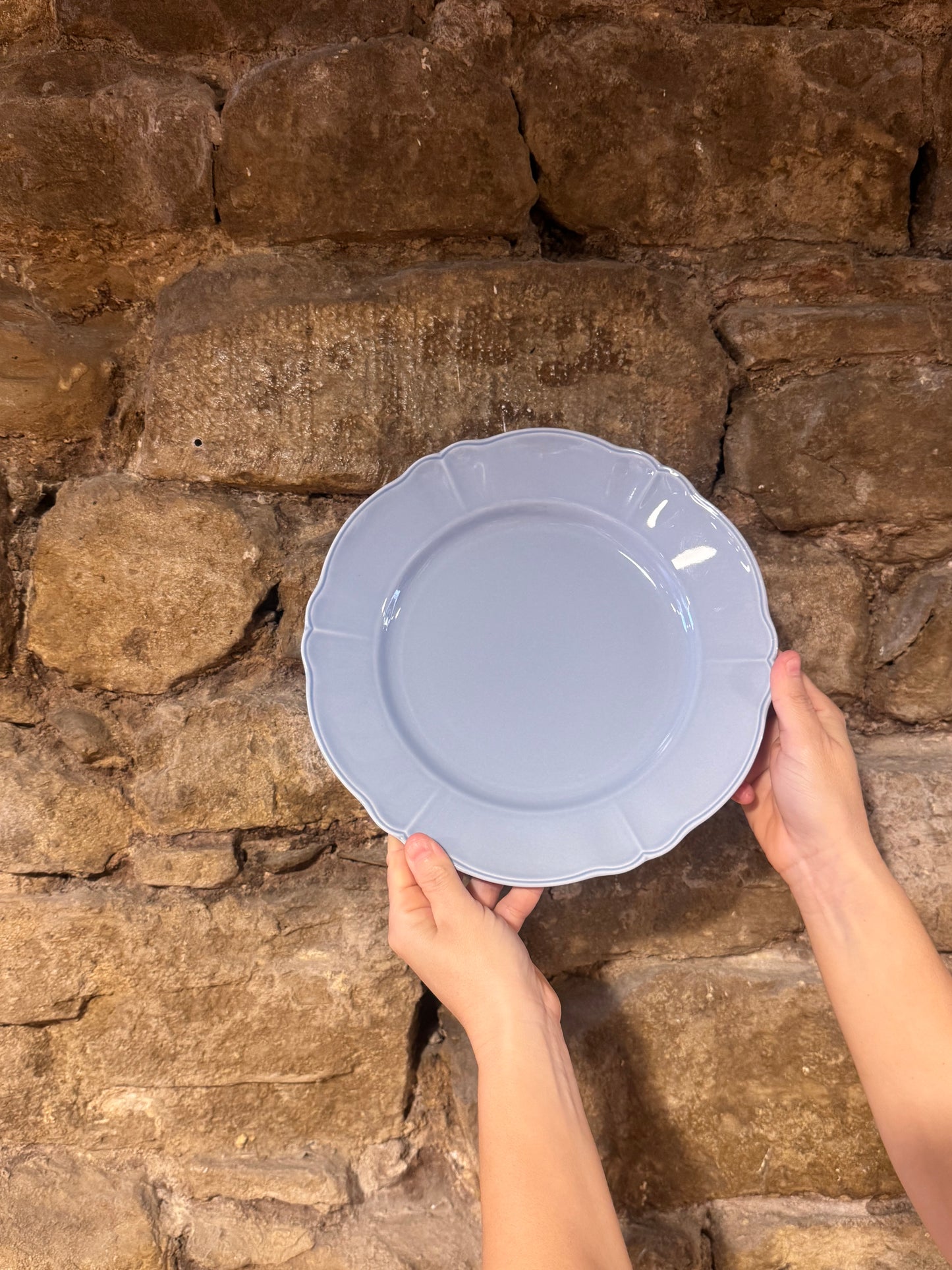 Plato Llano Clásico Azul